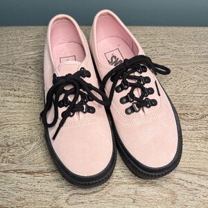 Vans Light Pink Sneakers with Black Accents